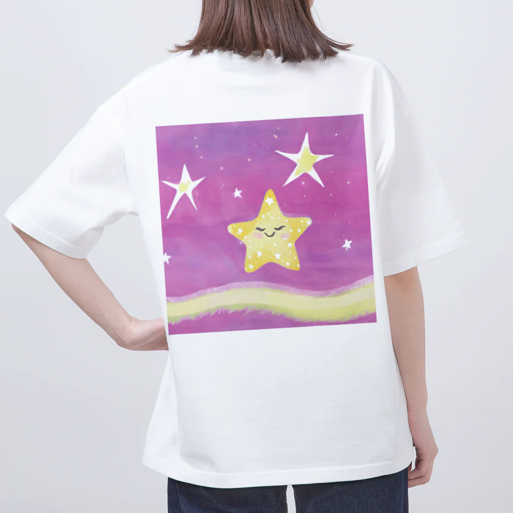 オハナショップの幸せを与えるキラキラ星 オーバーサイズTシャツ