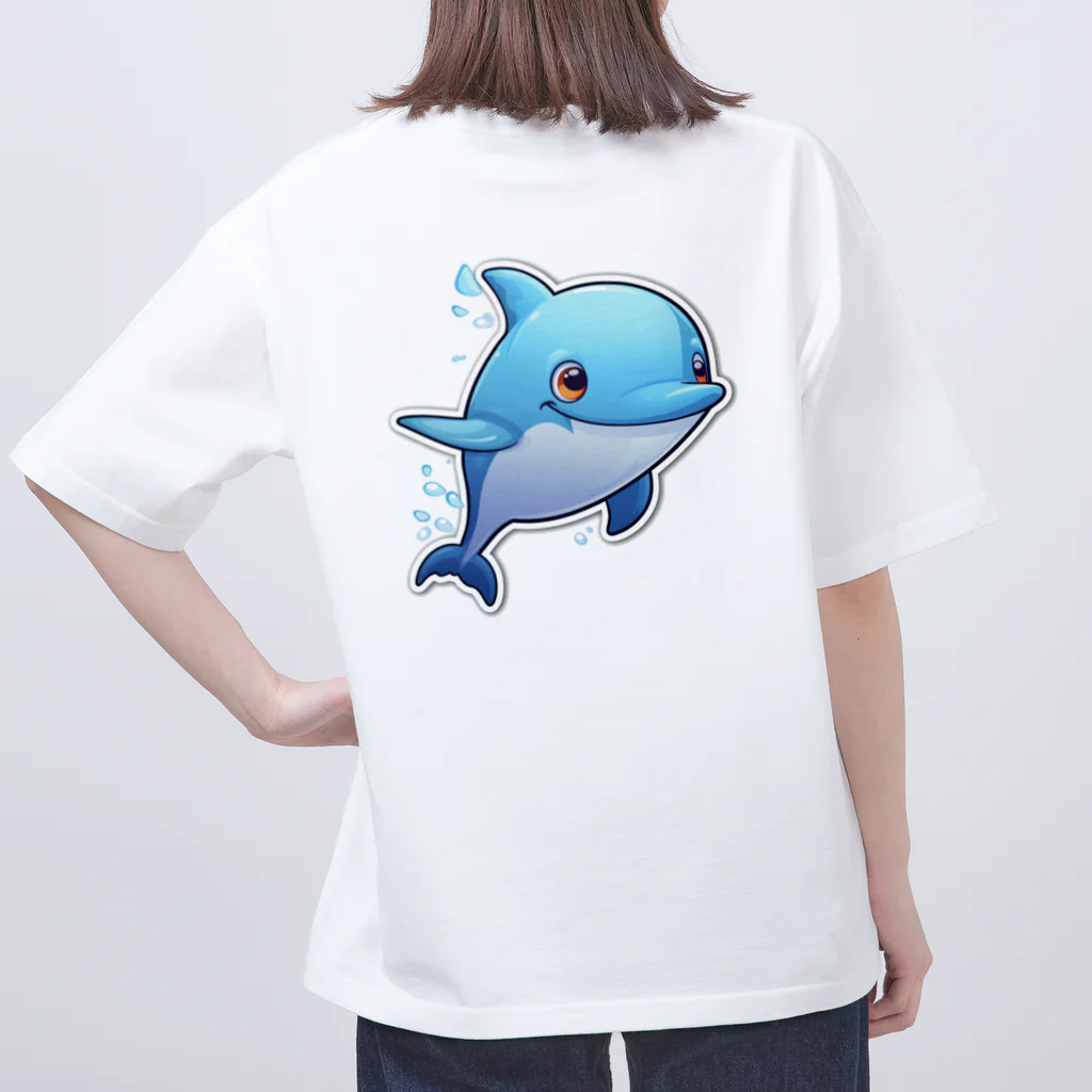 ワクワクセレブレイトのイルカくん Oversized T-Shirt