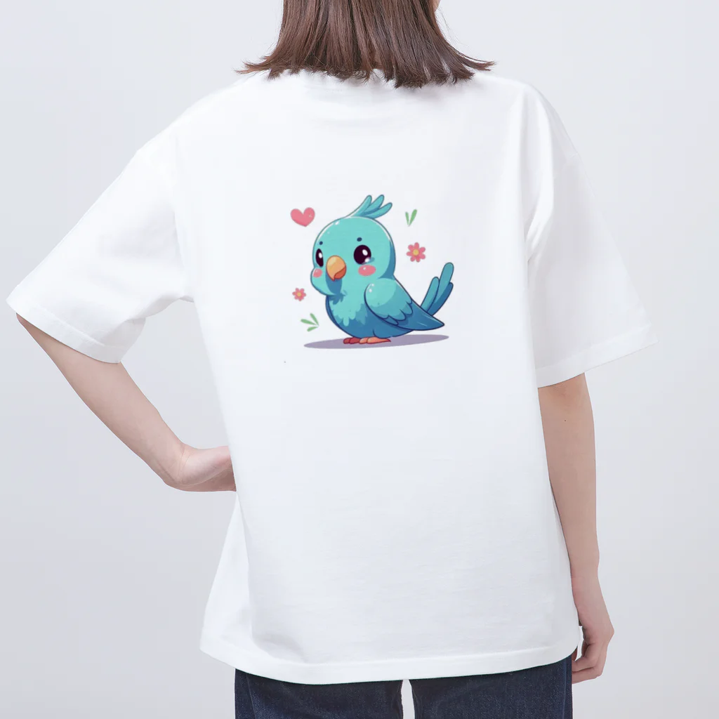 終わらない夢🌈の幸せの青いインコちゃん💞 Oversized T-Shirt