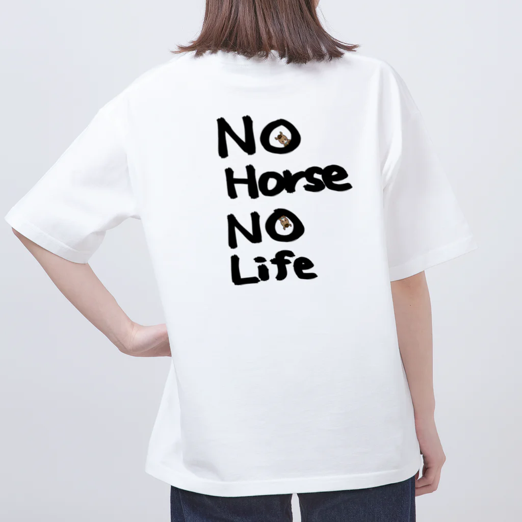 ByoutekiのNo Horse, No Life オーバーサイズTシャツ