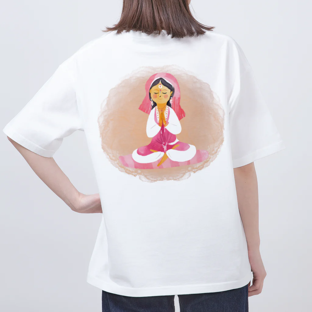 Thanks And You. STUDIOの可愛いヨギーニ　-女の子- オーバーサイズTシャツ