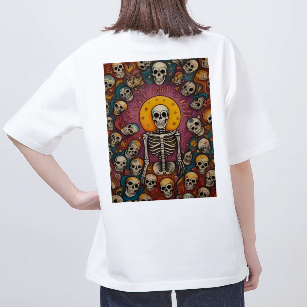 Skull sectionの月とドクロ オーバーサイズTシャツ