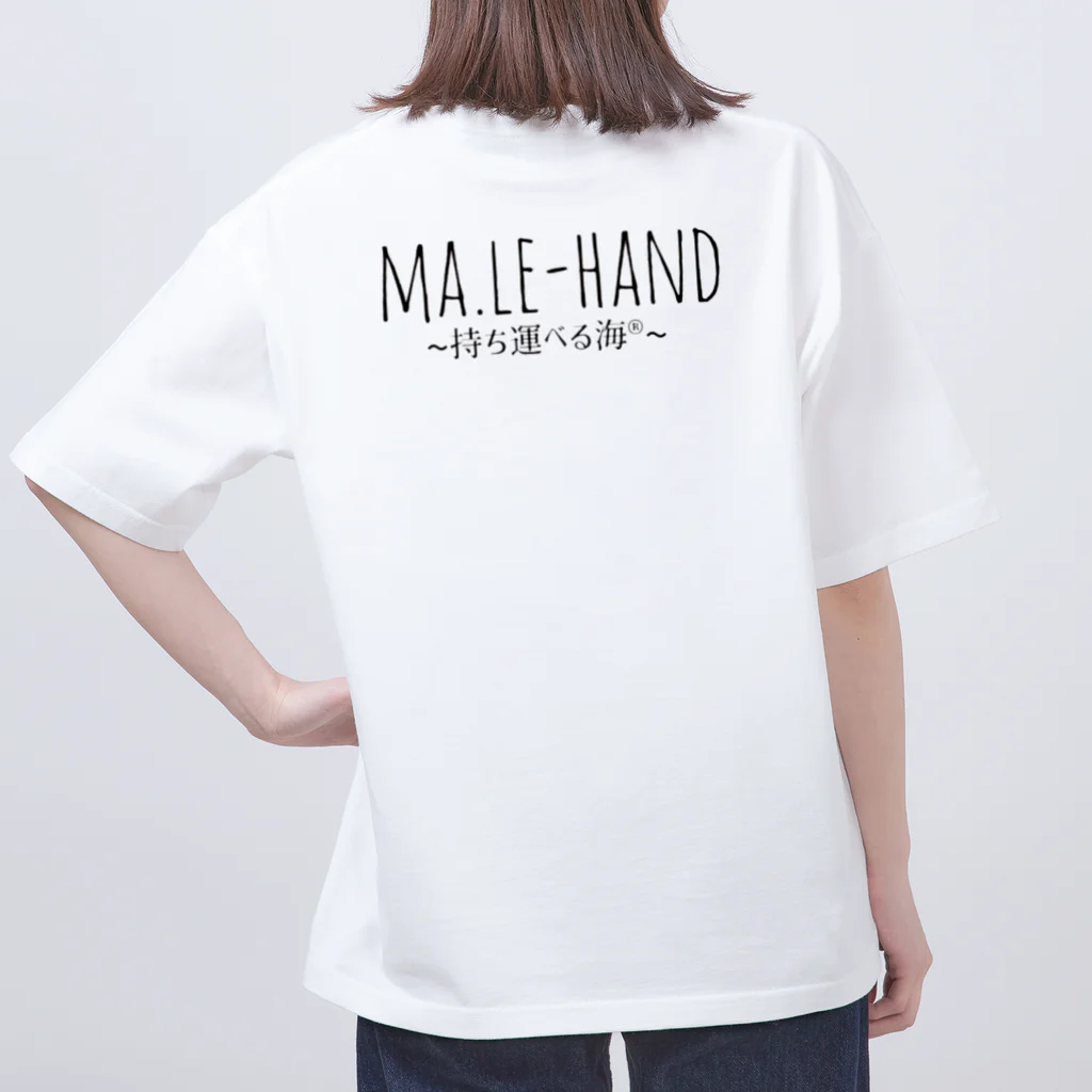 ma.le-hand〜持ち運べる海®〜ﾏﾚﾊﾝﾄﾞの新作 オーバーサイズTシャツ