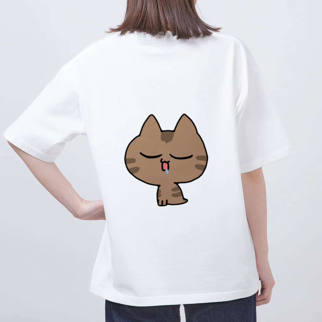 えじ。の表情が豊かなネコちゃん オーバーサイズTシャツ