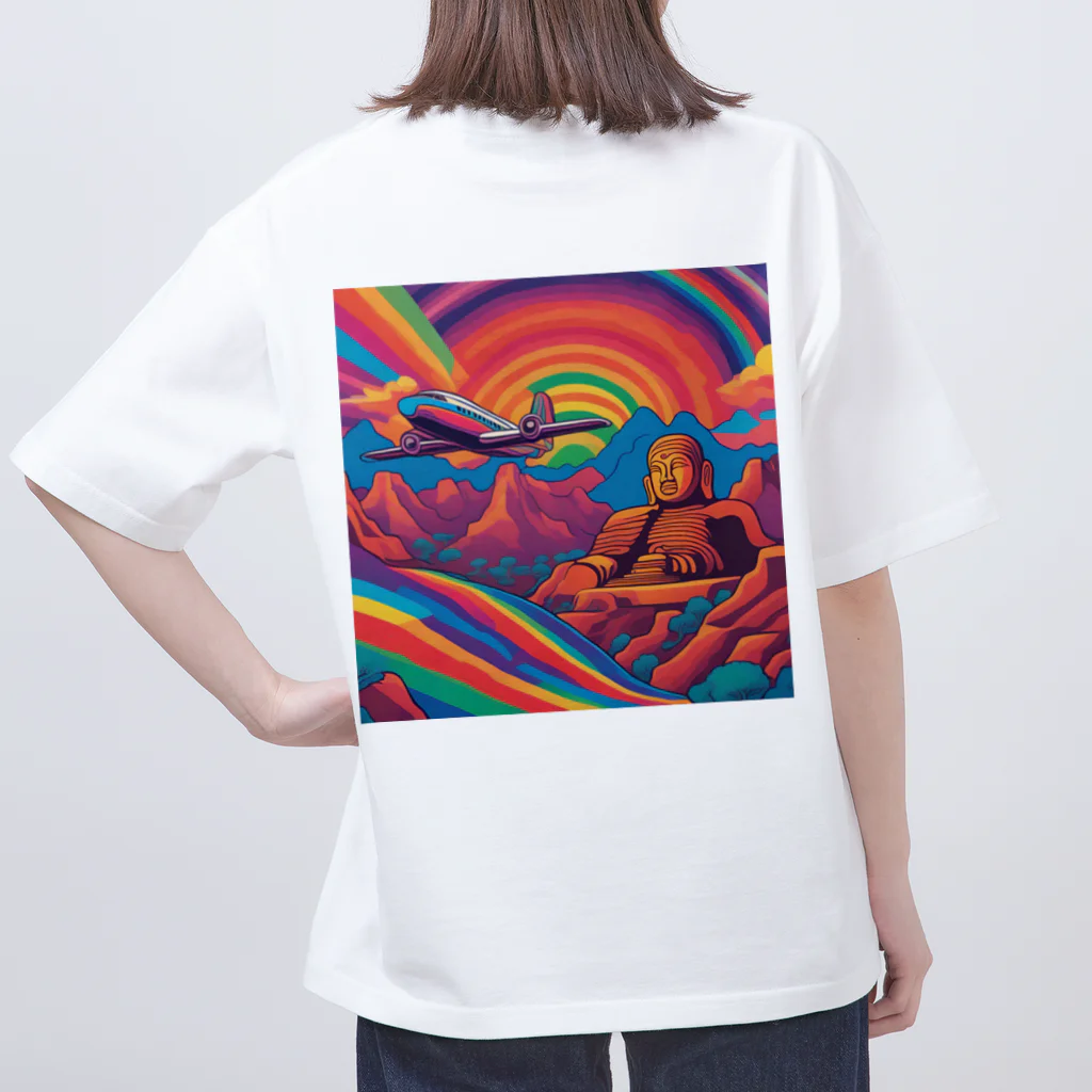 彩虎TigdolのPsychedelic history mix 3 オーバーサイズTシャツ