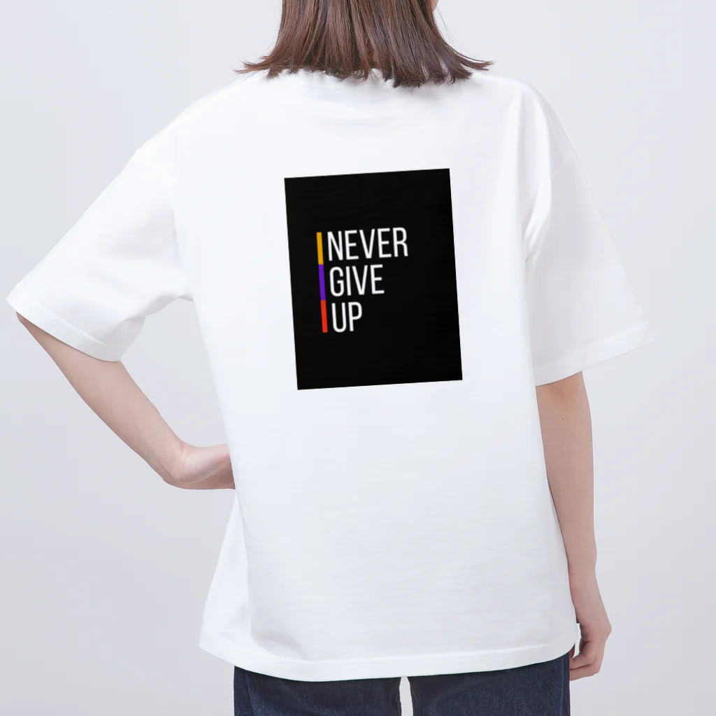 レモングラスのNEVER GIVE UP ネバーギブアップ オーバーサイズTシャツ