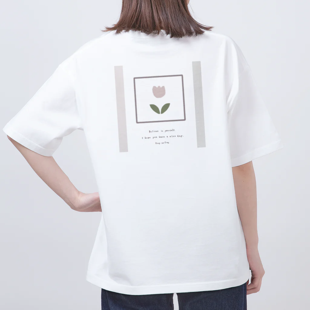 rilybiiの🍑 peach tulip* Oversized T-Shirt