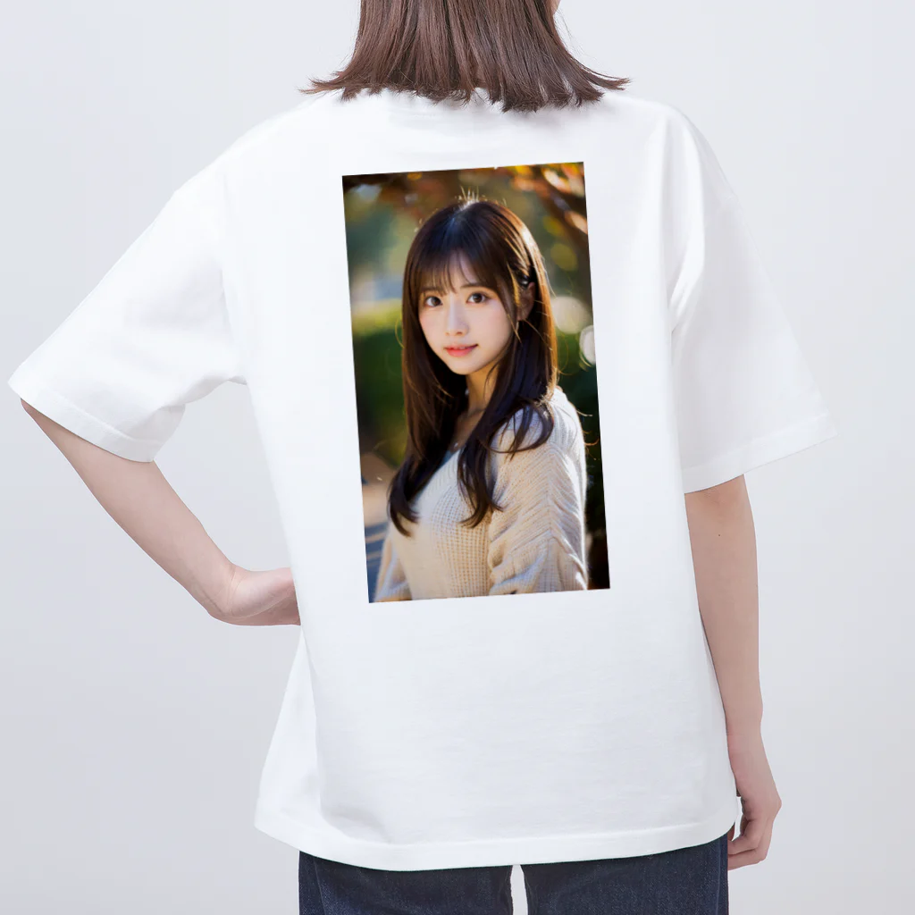 BeautifulLadyCollectionTokyoのAI下着美女(白) オーバーサイズTシャツ