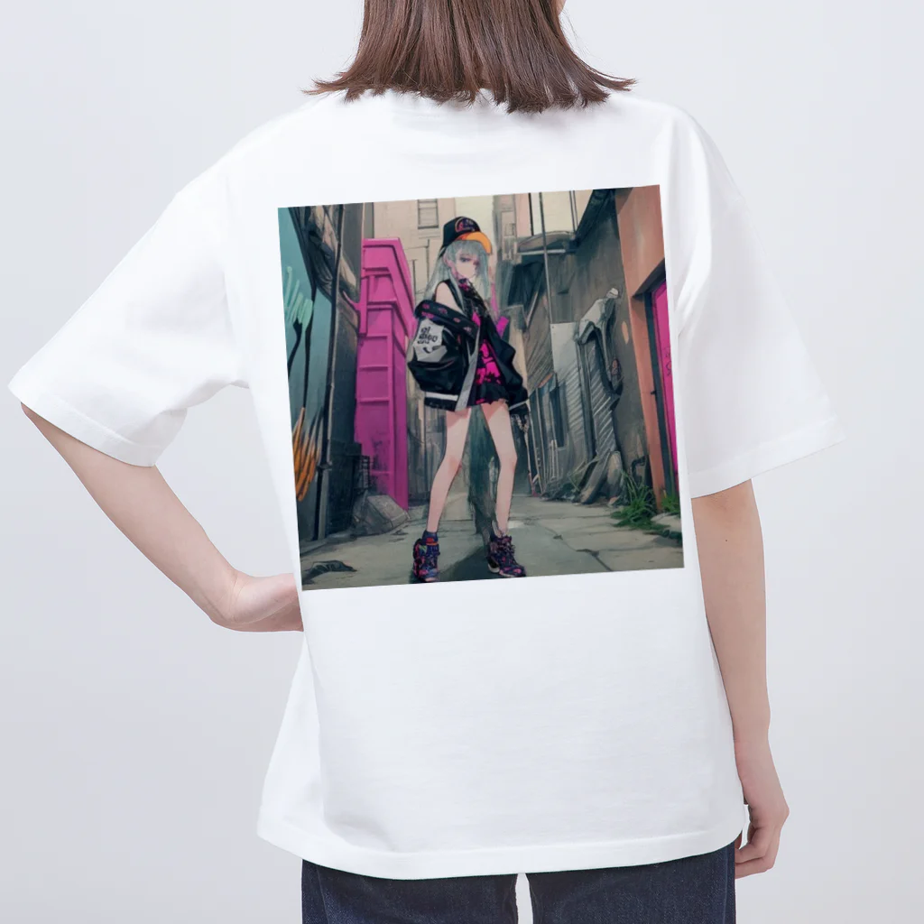 shiba9のパンクガール Oversized T-Shirt