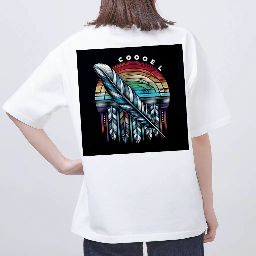 safarin001の羽と虹※クール オーバーサイズTシャツ