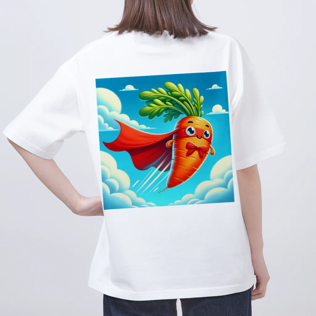 Atyatyuの人参マンマスコットグッズ Oversized T-Shirt