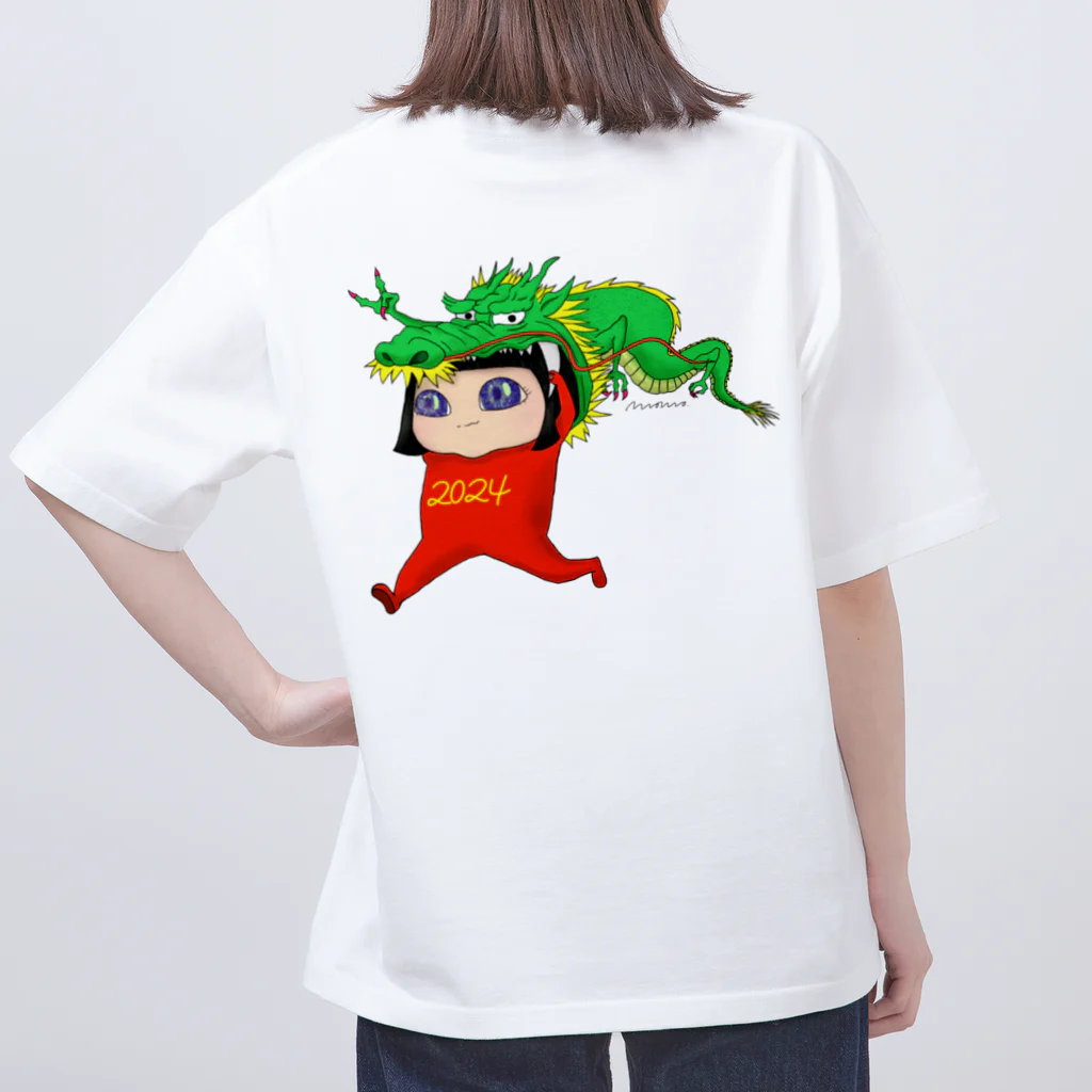 momo’s illustrationの今年こそ頑張る オーバーサイズTシャツ