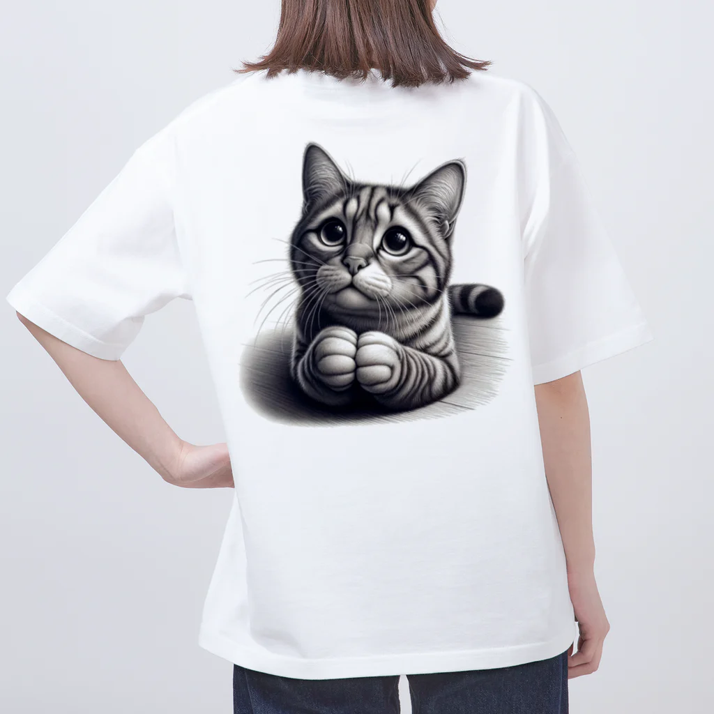 Amyaymのおねだり猫 オーバーサイズTシャツ