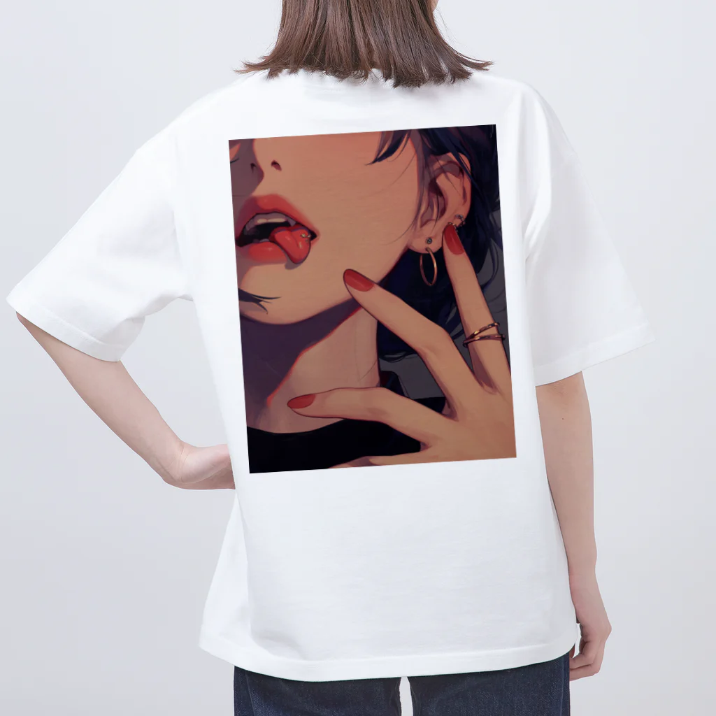 ハチドリ(HACHIDORI)のTongue Piercing オーバーサイズTシャツ