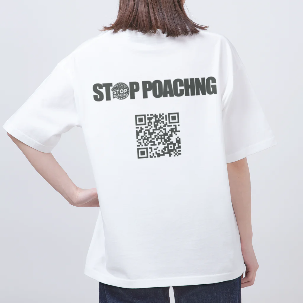 STOP POACHNGのSTOP POACHNG（シルバーバックゴリラ） Oversized T-Shirt