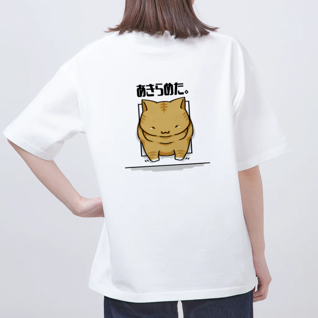 りんの小部屋のあきらめた茶トラくん オーバーサイズTシャツ