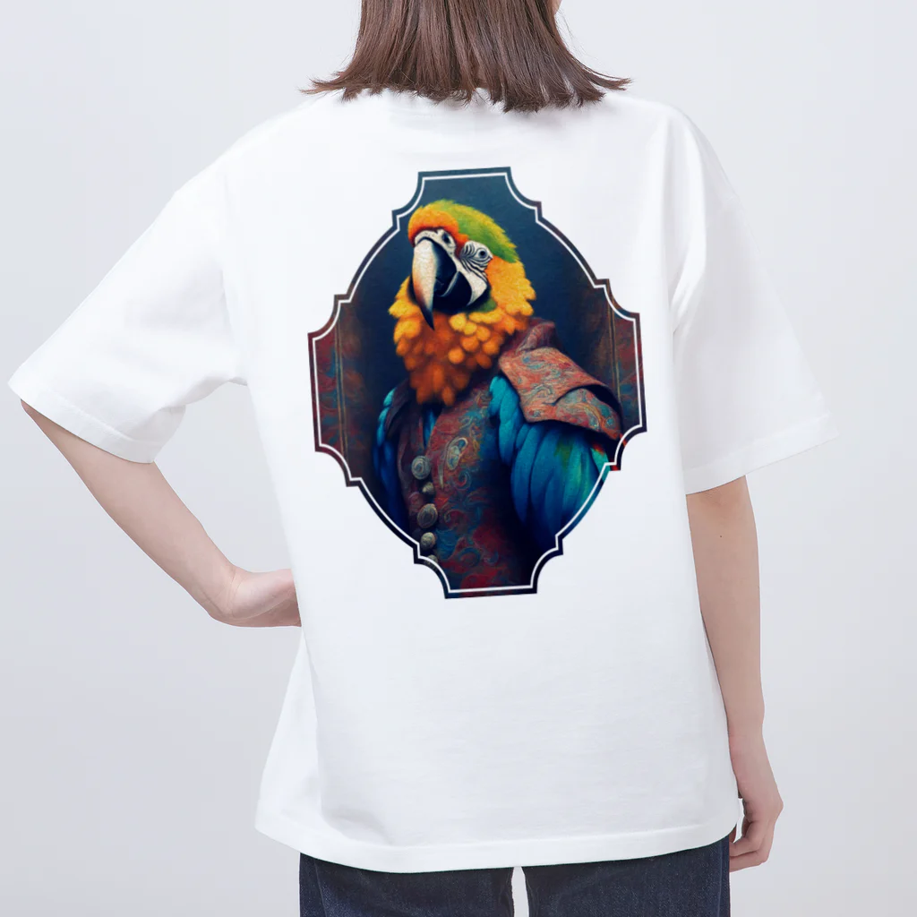 KYūのペイズリーオウム Oversized T-Shirt