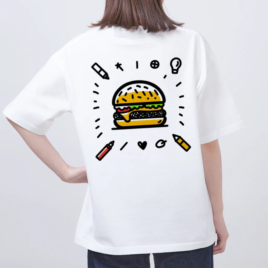 Nのハンバーガーくん オーバーサイズTシャツ