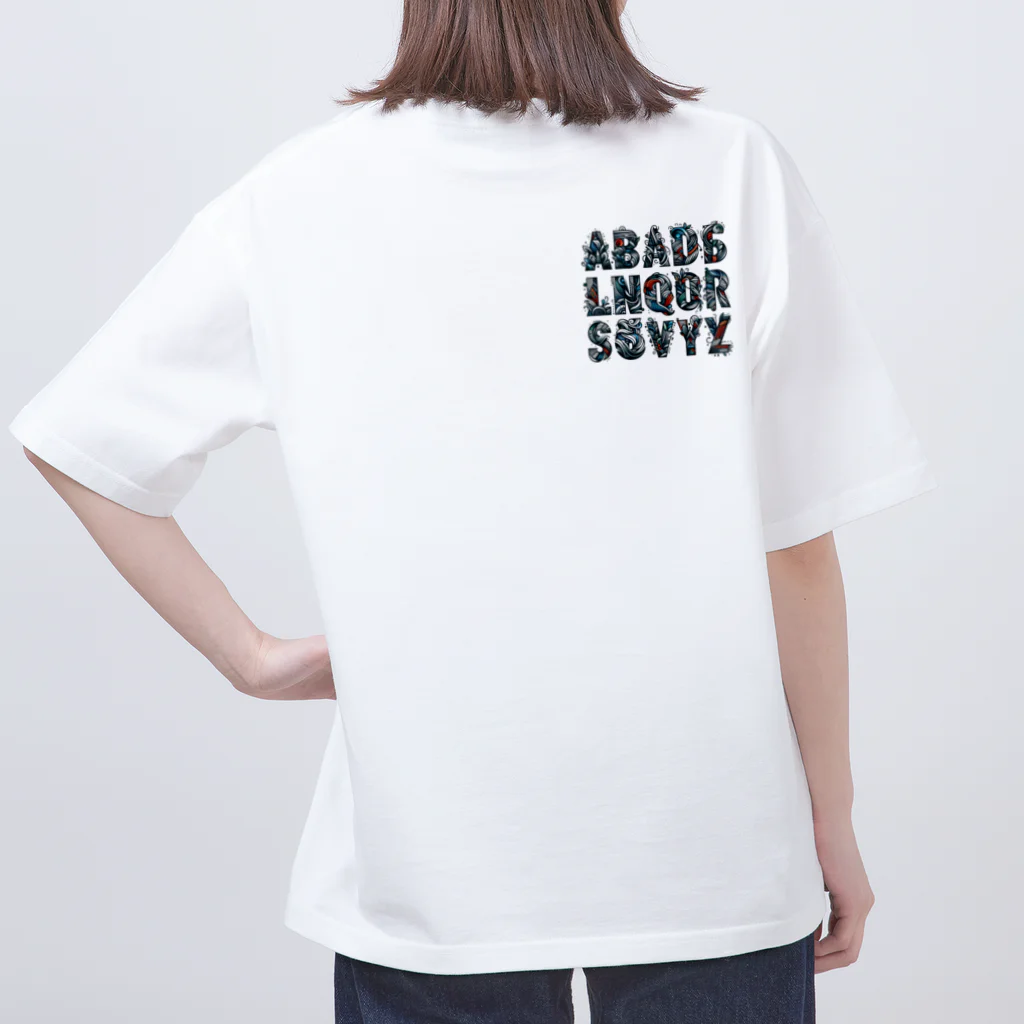 ajones-usaのアルファベットデザイン Oversized T-Shirt