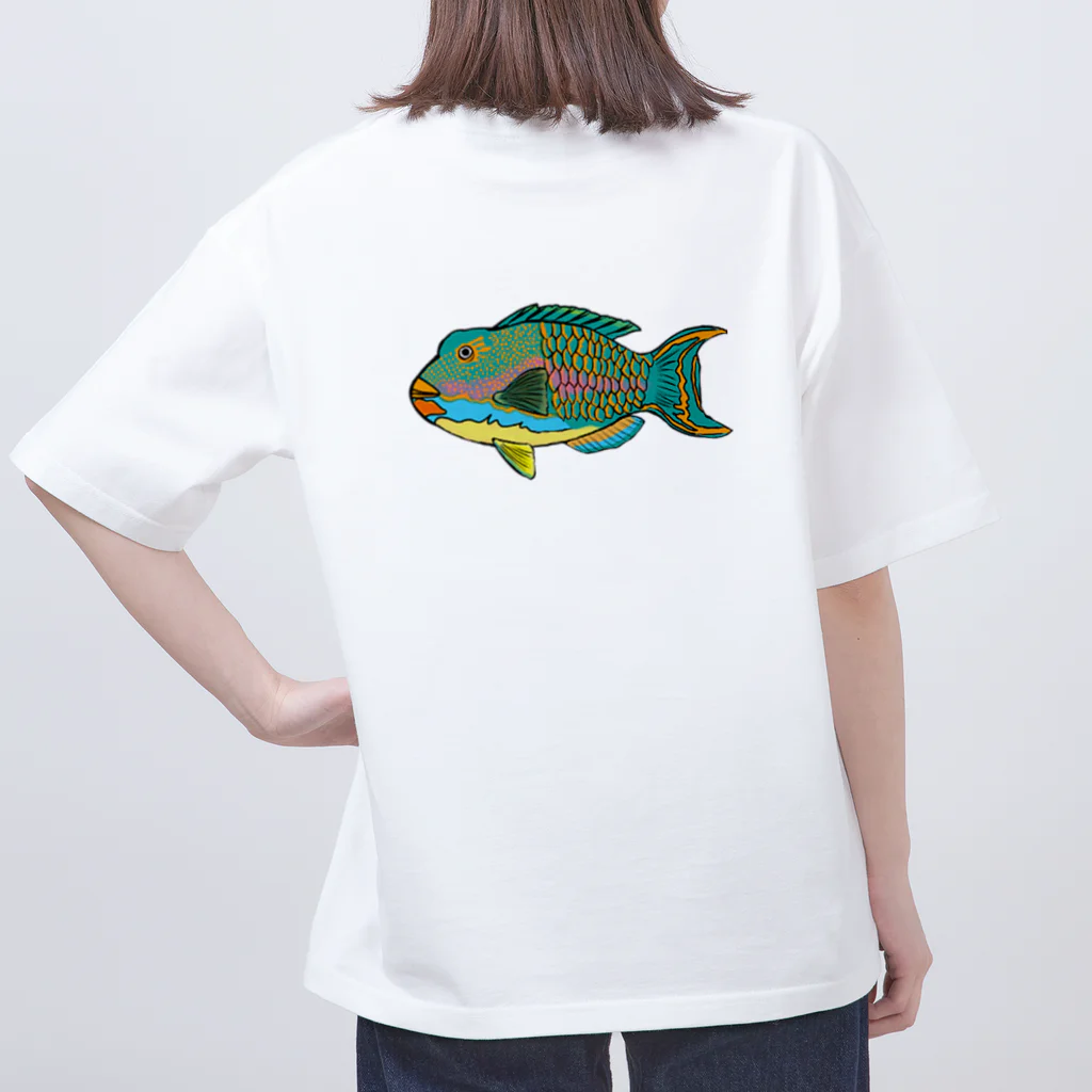 ニゴ猫　shopの魚群イラブチャ～ オーバーサイズTシャツ