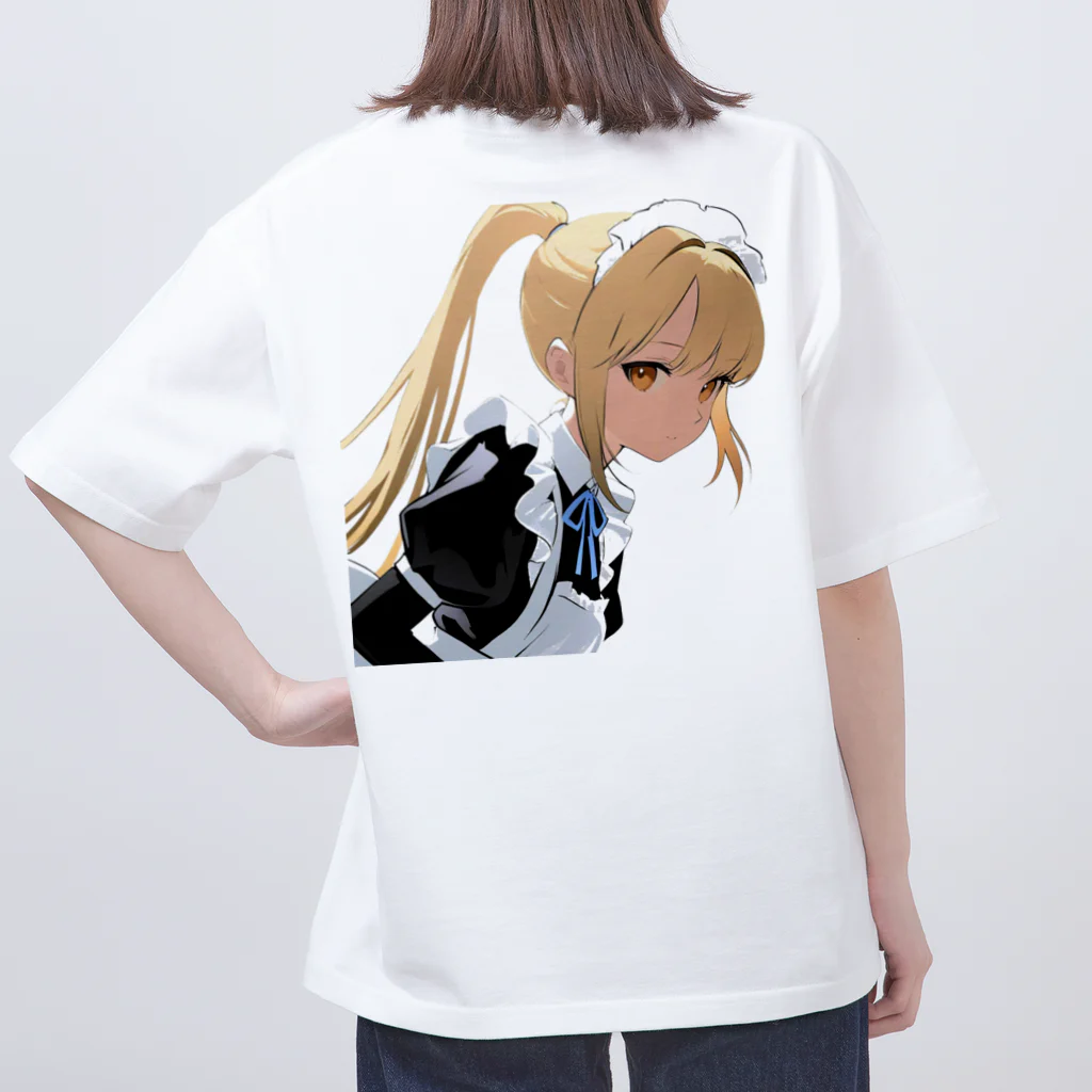 agomamushiの金髪ポニテメイドさん Oversized T-Shirt