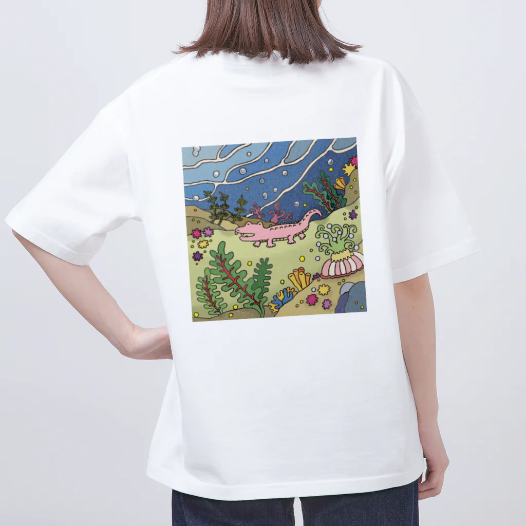 吉村のI ワニ海中探索 オーバーサイズTシャツ