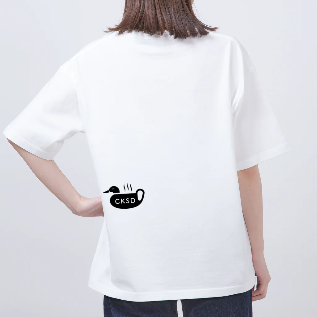 caféかも食堂のかも太郎くんgoods オーバーサイズTシャツ