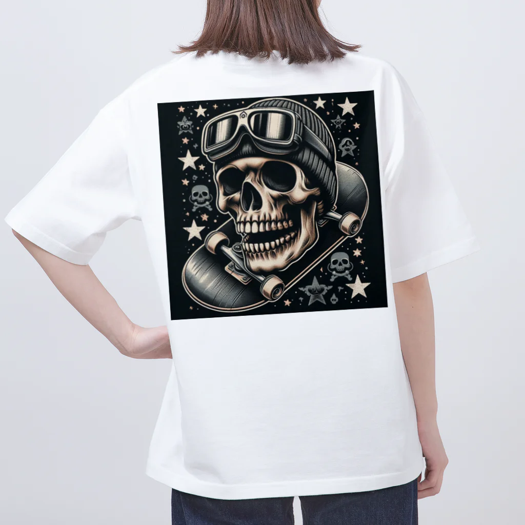 _Aloha_のskull オーバーサイズTシャツ