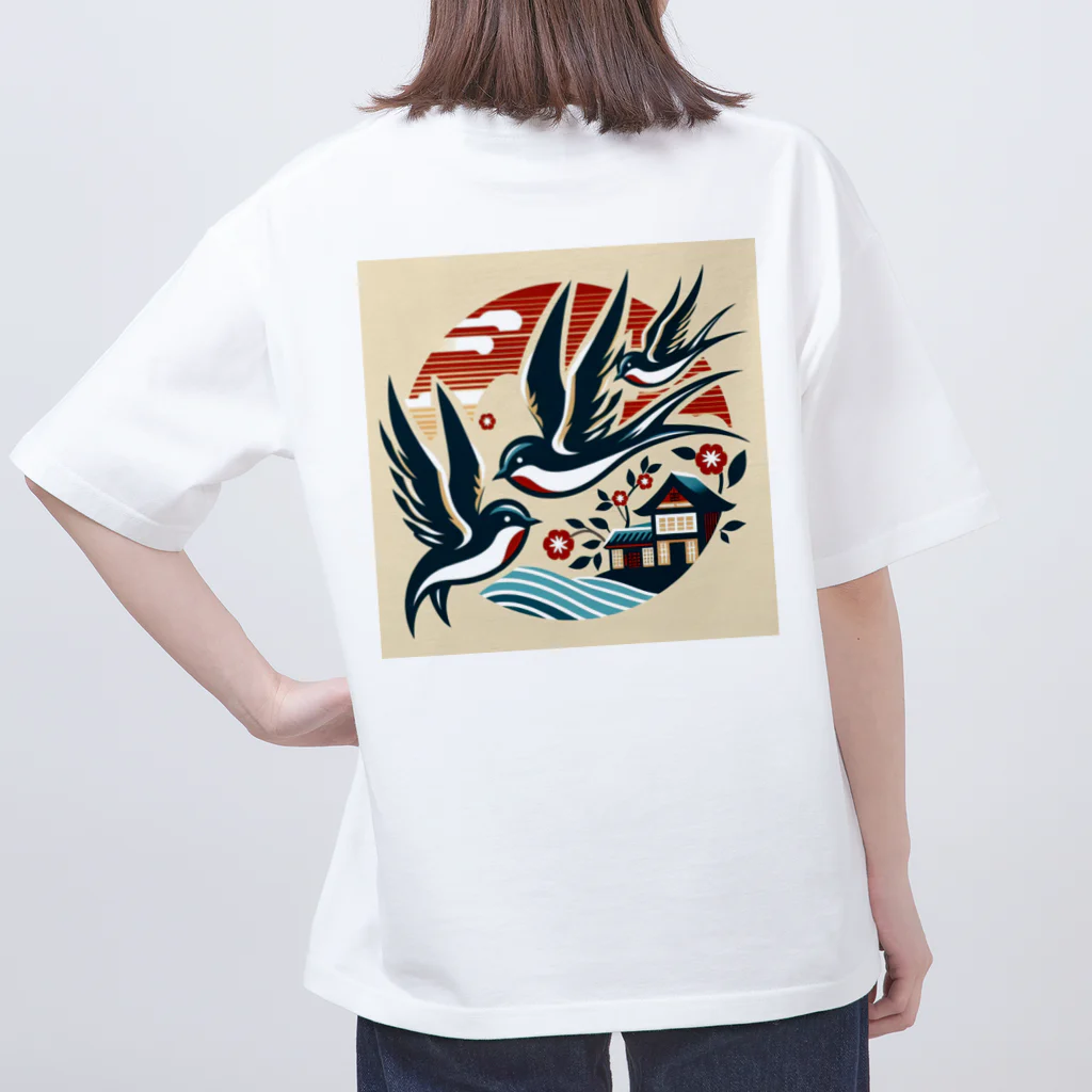 ハリネズミ商会のツバメ Oversized T-Shirt