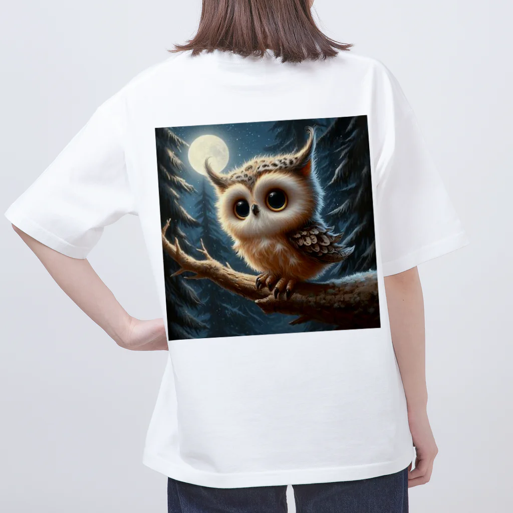 2024billionのねこふくろう Oversized T-Shirt