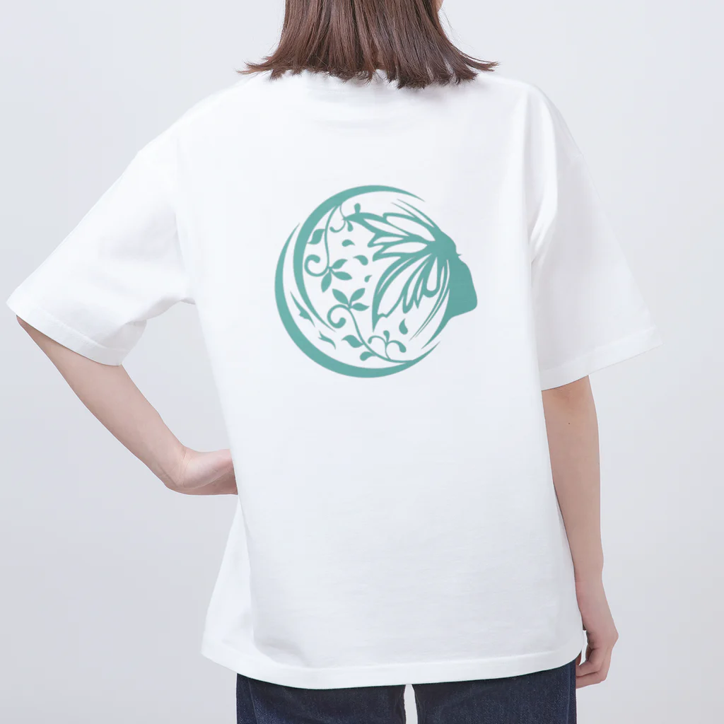 ブルームのBloomロゴシリーズ青 Oversized T-Shirt