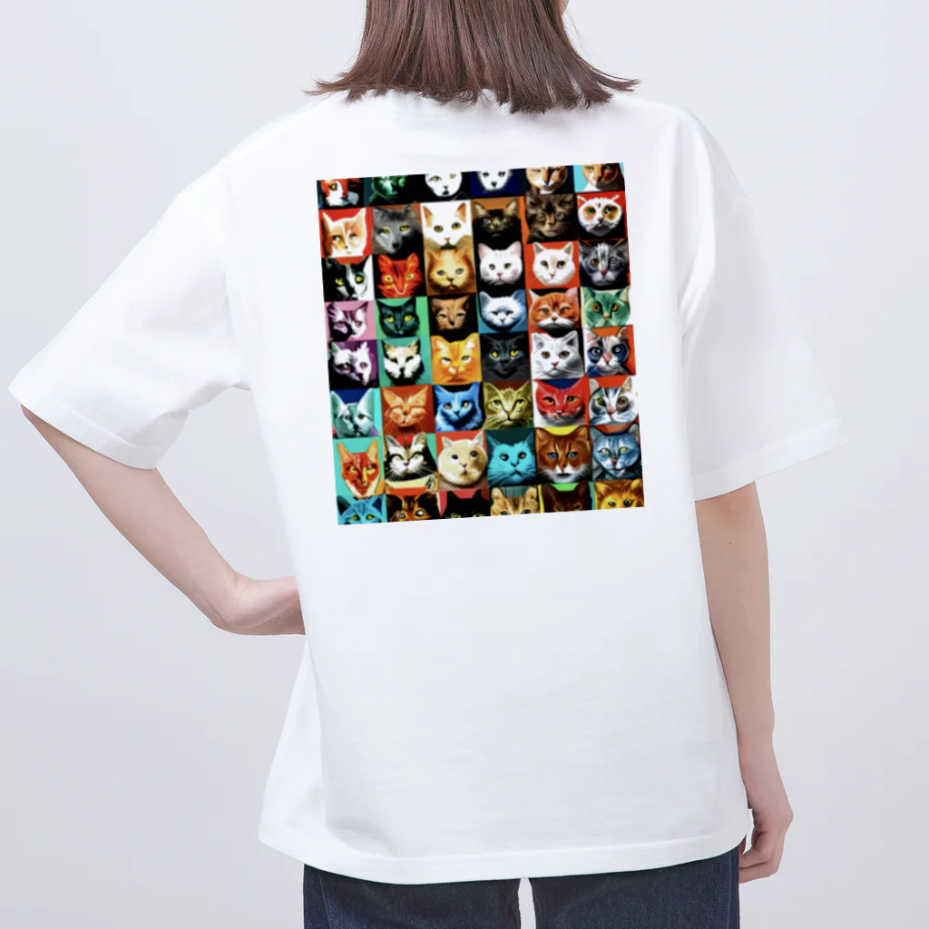 PAC (ポップアートキャット）のPAC (ポップアートキャット) オーバーサイズTシャツ