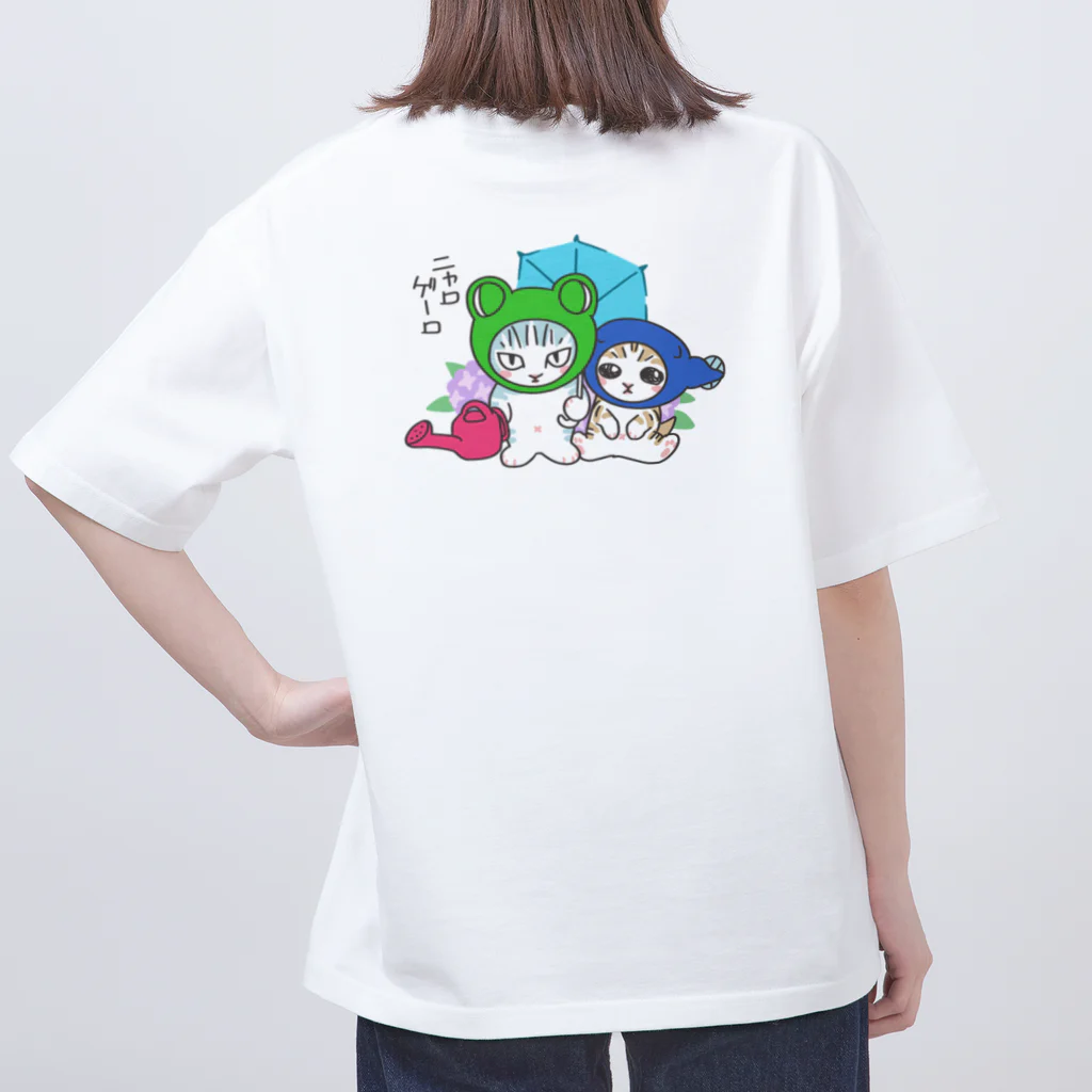 nya-mew（ニャーミュー）のニャロゲーロ(バックプリント) オーバーサイズTシャツ