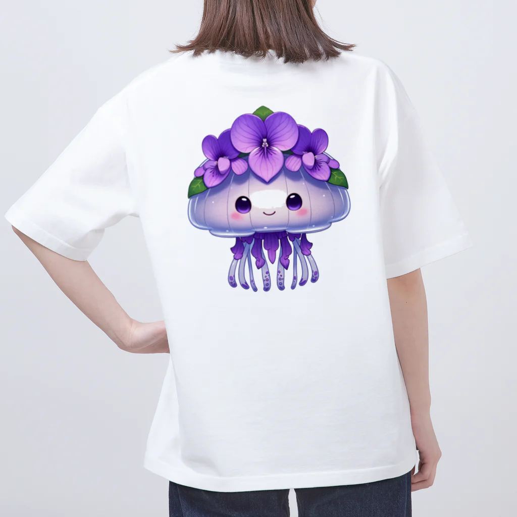 kimiyanの花くらげ　すみれちゃん2 オーバーサイズTシャツ