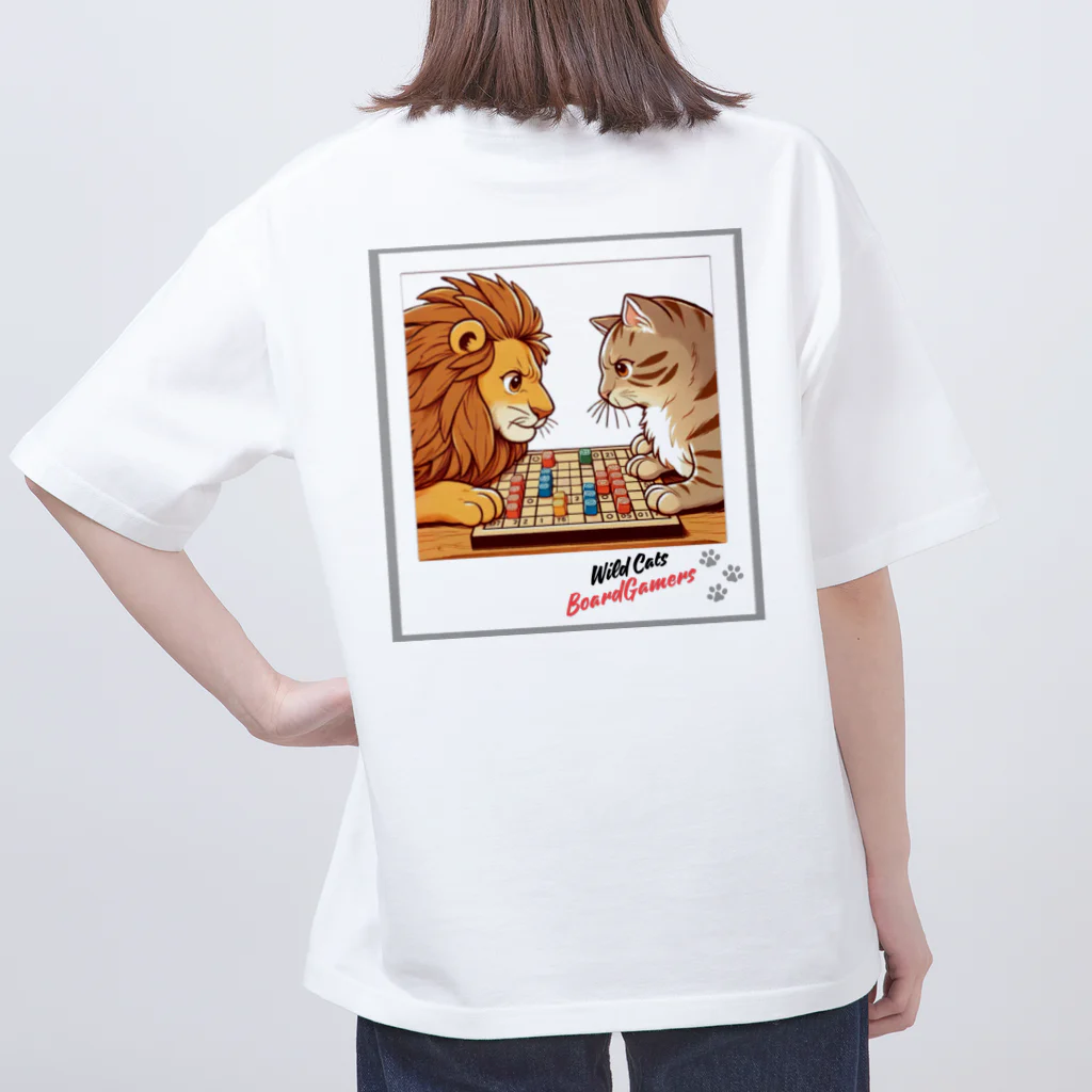 LucyDiamondのネコ科動物⭐︎ボードゲーム オーバーサイズTシャツ