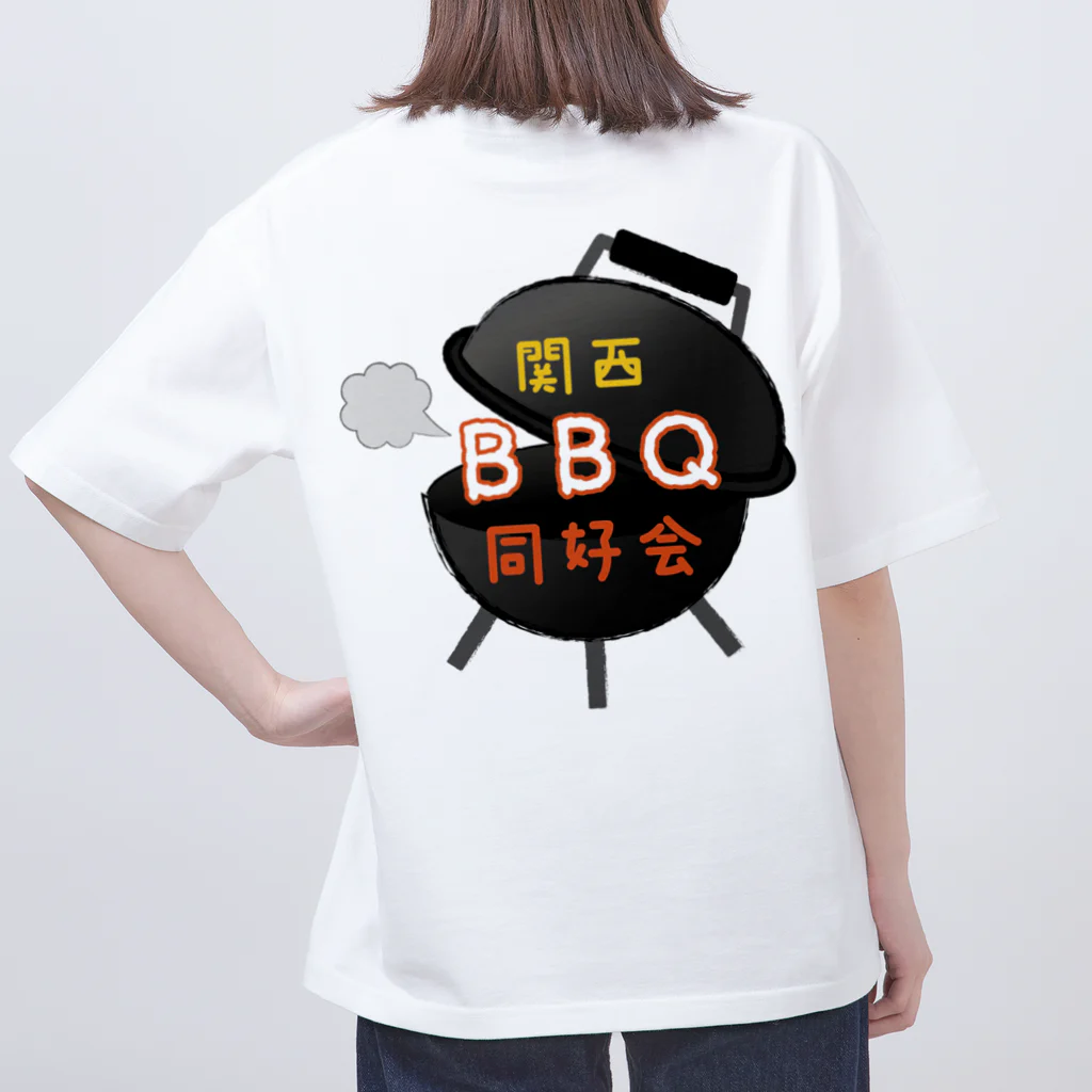 関西BBQ同好会公式の②【ロゴ】関西BBQ同好会（背景無し） Oversized T-Shirt