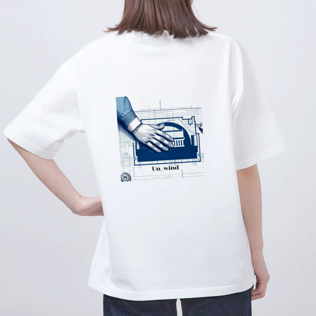 Un_windのロゴオーバーT オーバーサイズTシャツ