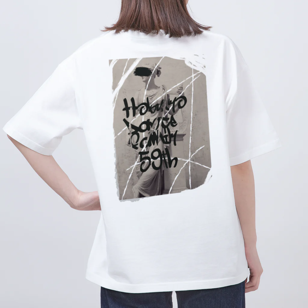 HDF59thの部T（白） オーバーサイズTシャツ