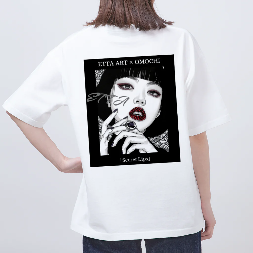 ETTA_ARTのSecret Lips オーバーサイズTシャツ