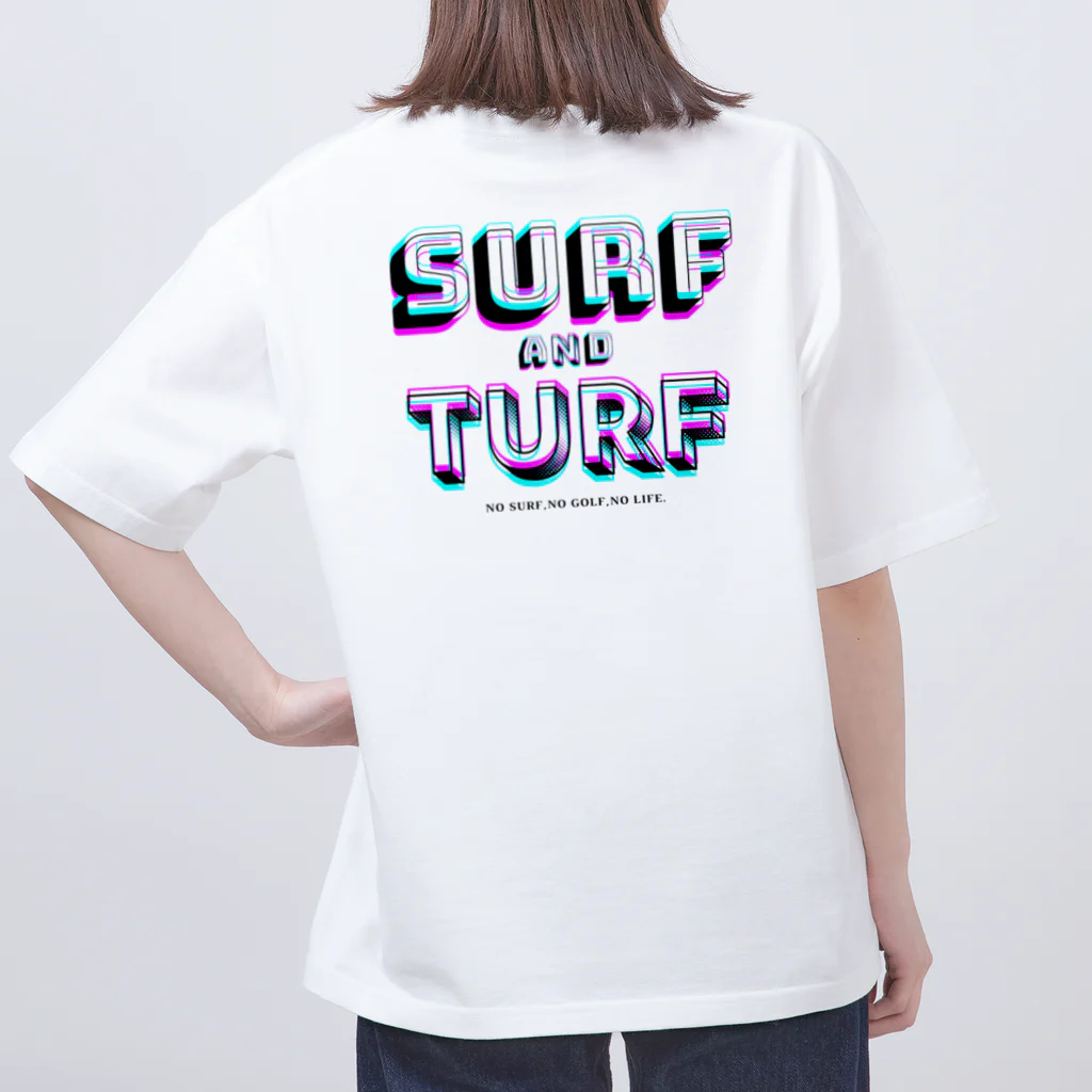 THREE;RIDE_Surf/Skate/SnowのTHREE RIDE ：SURF AND TURF Oversized T-Shirt