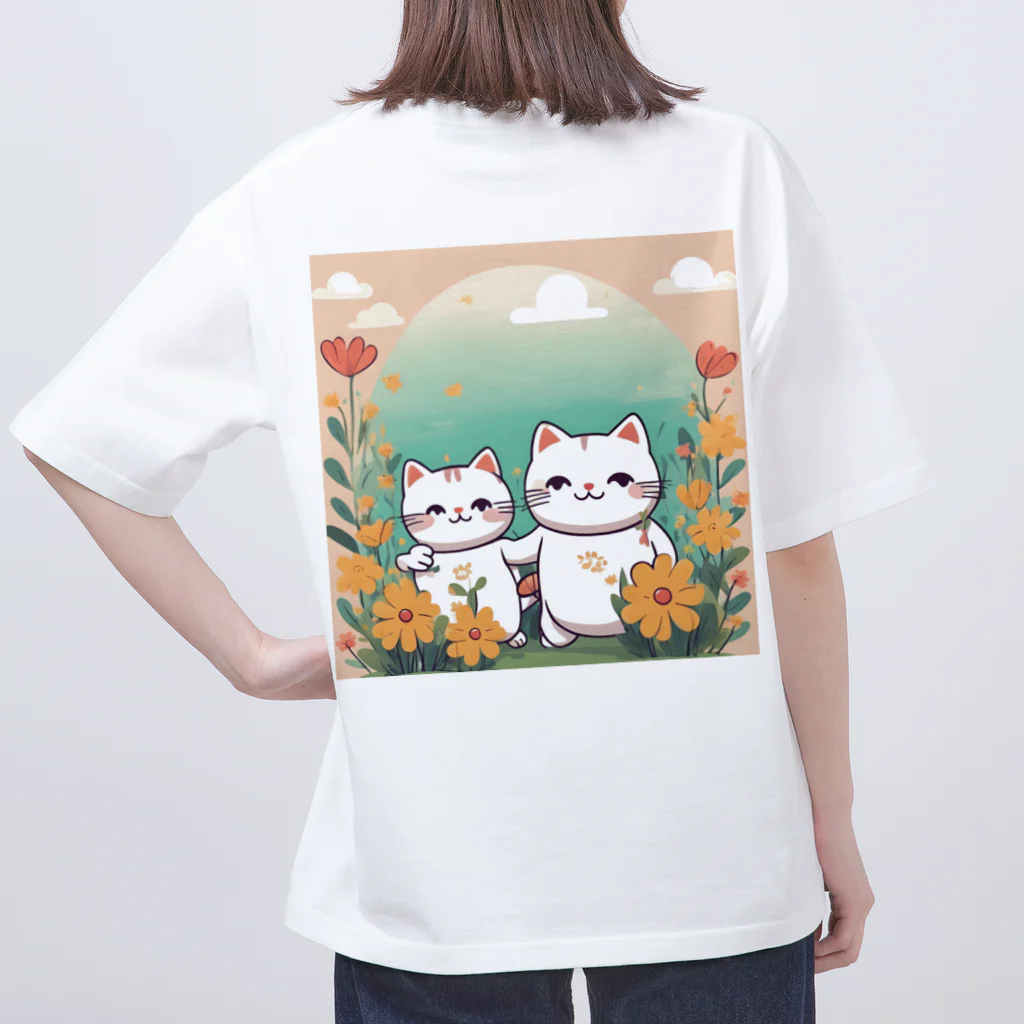 癒しの部屋🐾໒꒱のCutie cat❤︎ オーバーサイズTシャツ