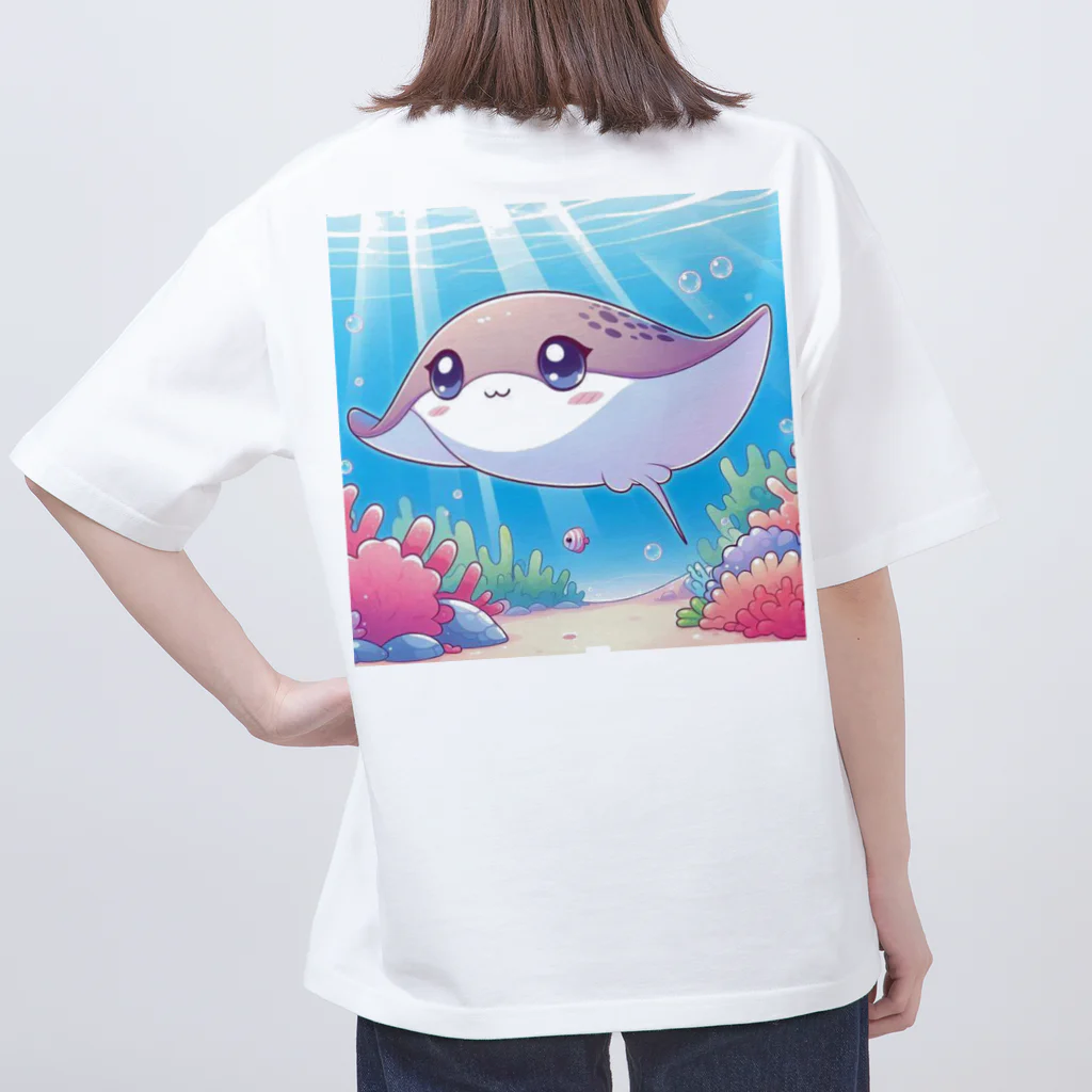 パパリスのまるまるエイちゃん② Oversized T-Shirt