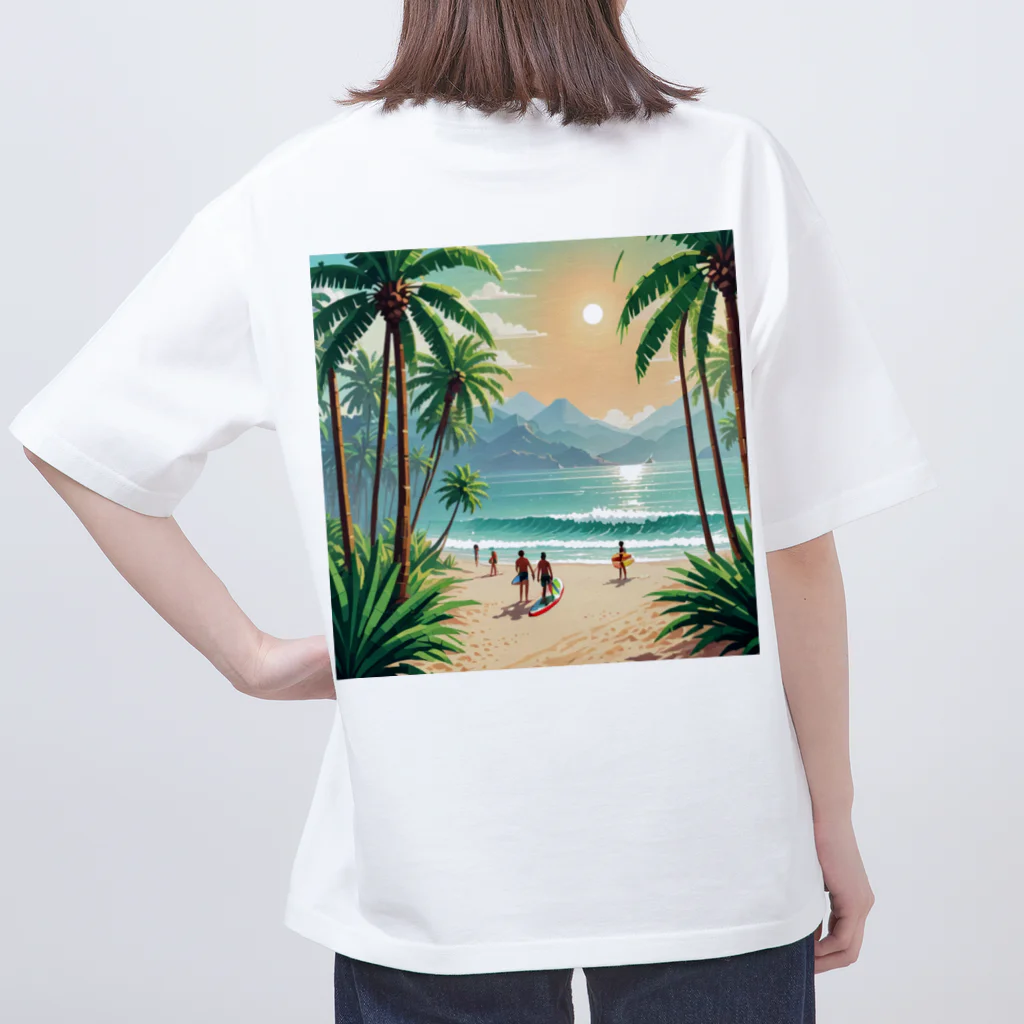 Paradise ExploreのPalm Breeze Bliss オーバーサイズTシャツ