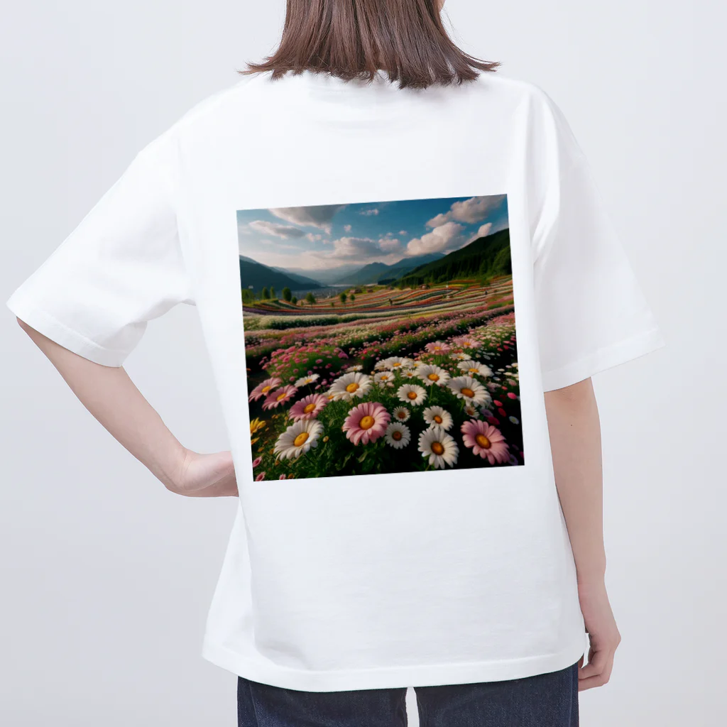 two_three_on_MINDのデイジーフラワー Oversized T-Shirt