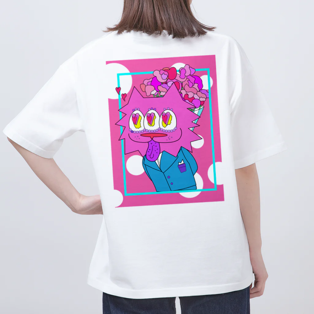 a-i-aのホワイトデーなねこくん オーバーサイズTシャツ