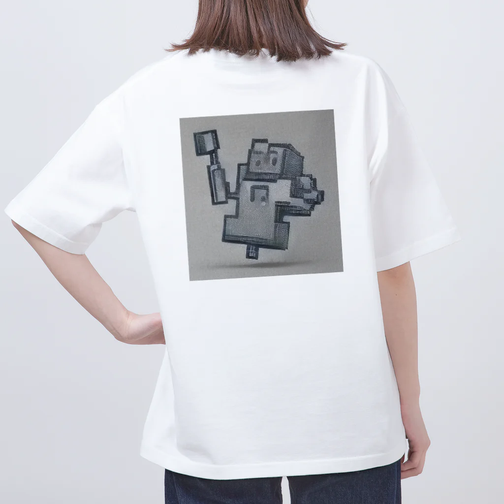 t_08のロボット オーバーサイズTシャツ