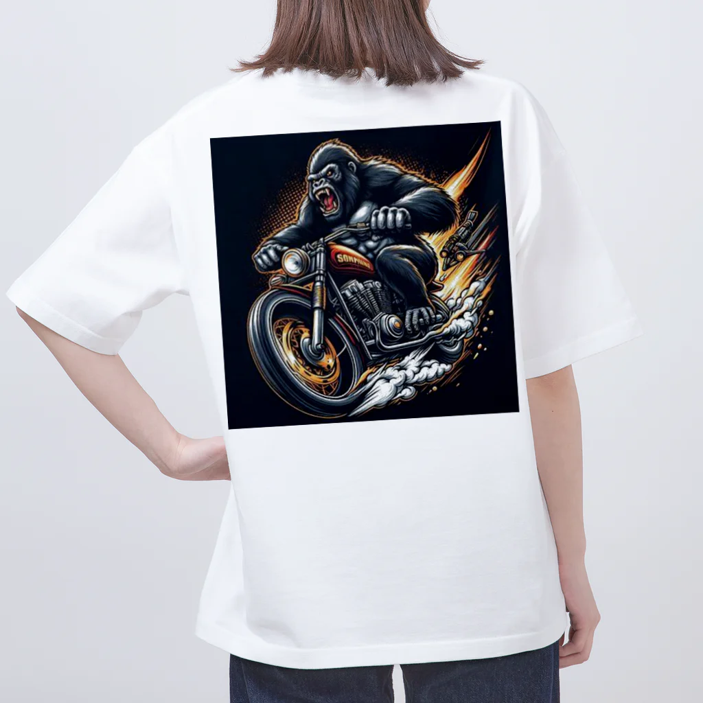 tetori91のバイクゴリラ オーバーサイズTシャツ