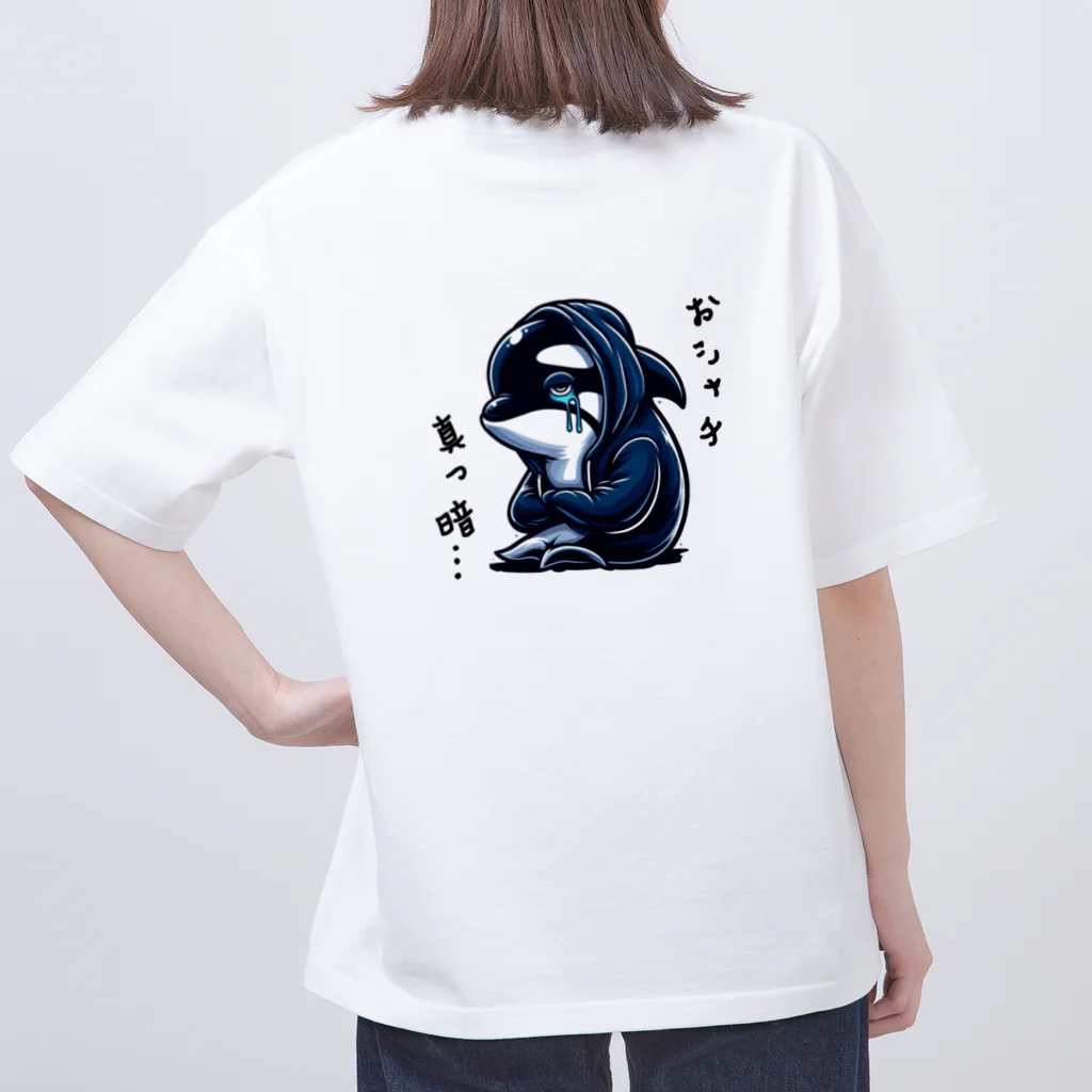 †魚虎†のおシャチ真っ暗… オーバーサイズTシャツ