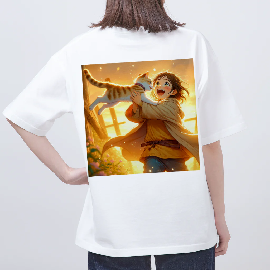 おしゃまんべのミコとアキの大冒険 Oversized T-Shirt