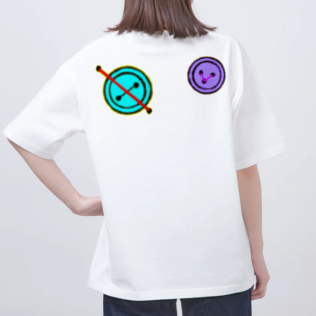 かがり思考作成場の【つむぎはぎシリーズ】トラとウマ Oversized T-Shirt